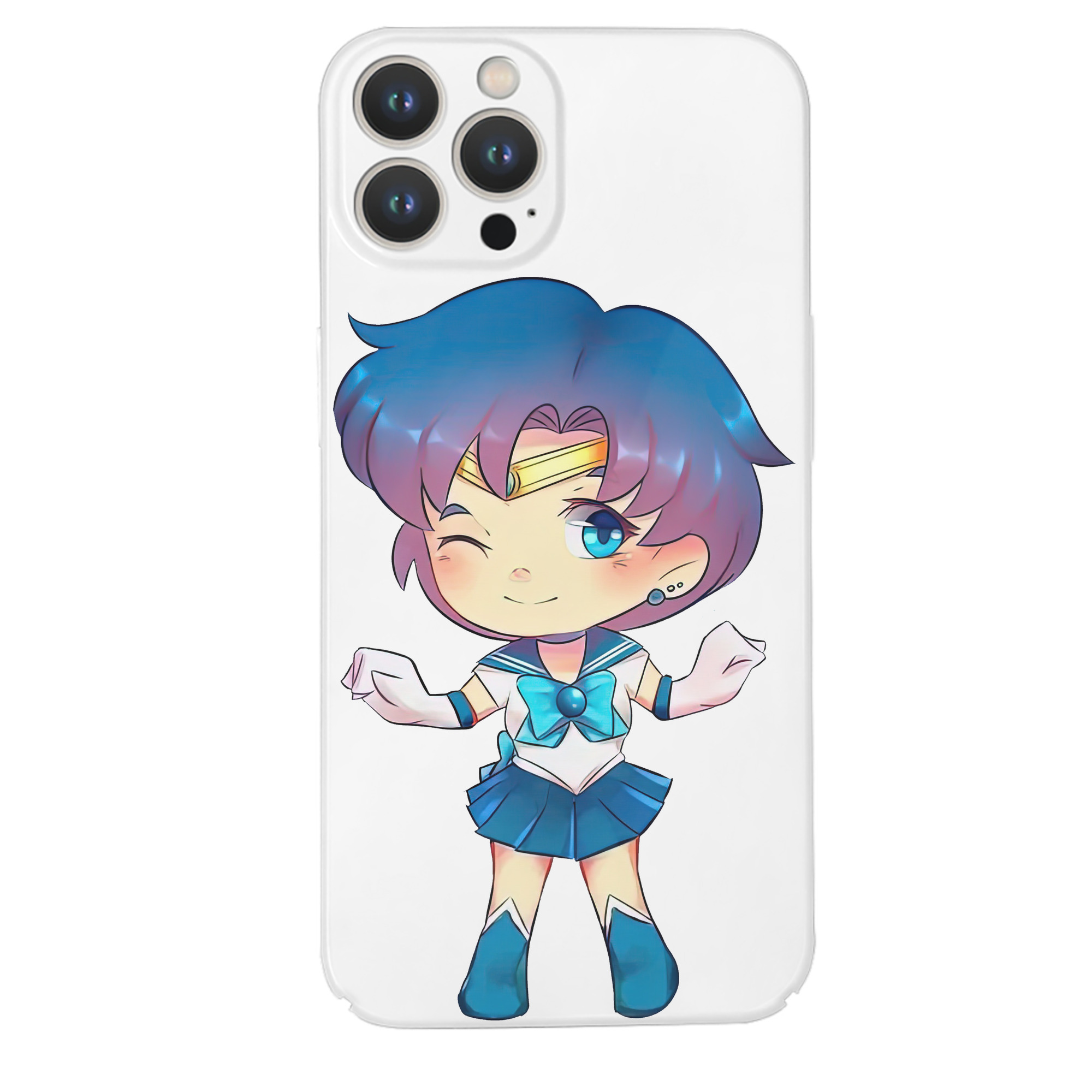 （画像用） 美少女戦士セーラームーン 水野 亜美 みずの あみ Sailor Moon Mizuno Ami 【iPhone 14シリーズ対応】ハードケース